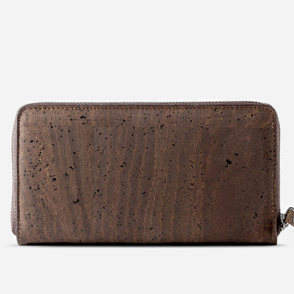 Corkor - Long Accordion Wallet Made from Cork - Brown