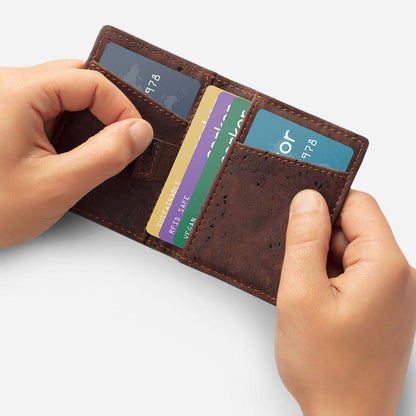 Corkor - Cork Minimalist Wallet - Brown