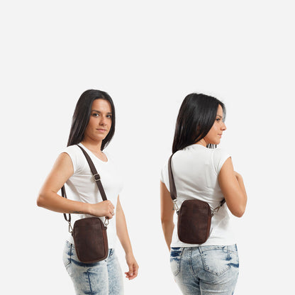 Corkor - Cork Crossbody Bag / Belt Bag With Adjustable Strap - Brown