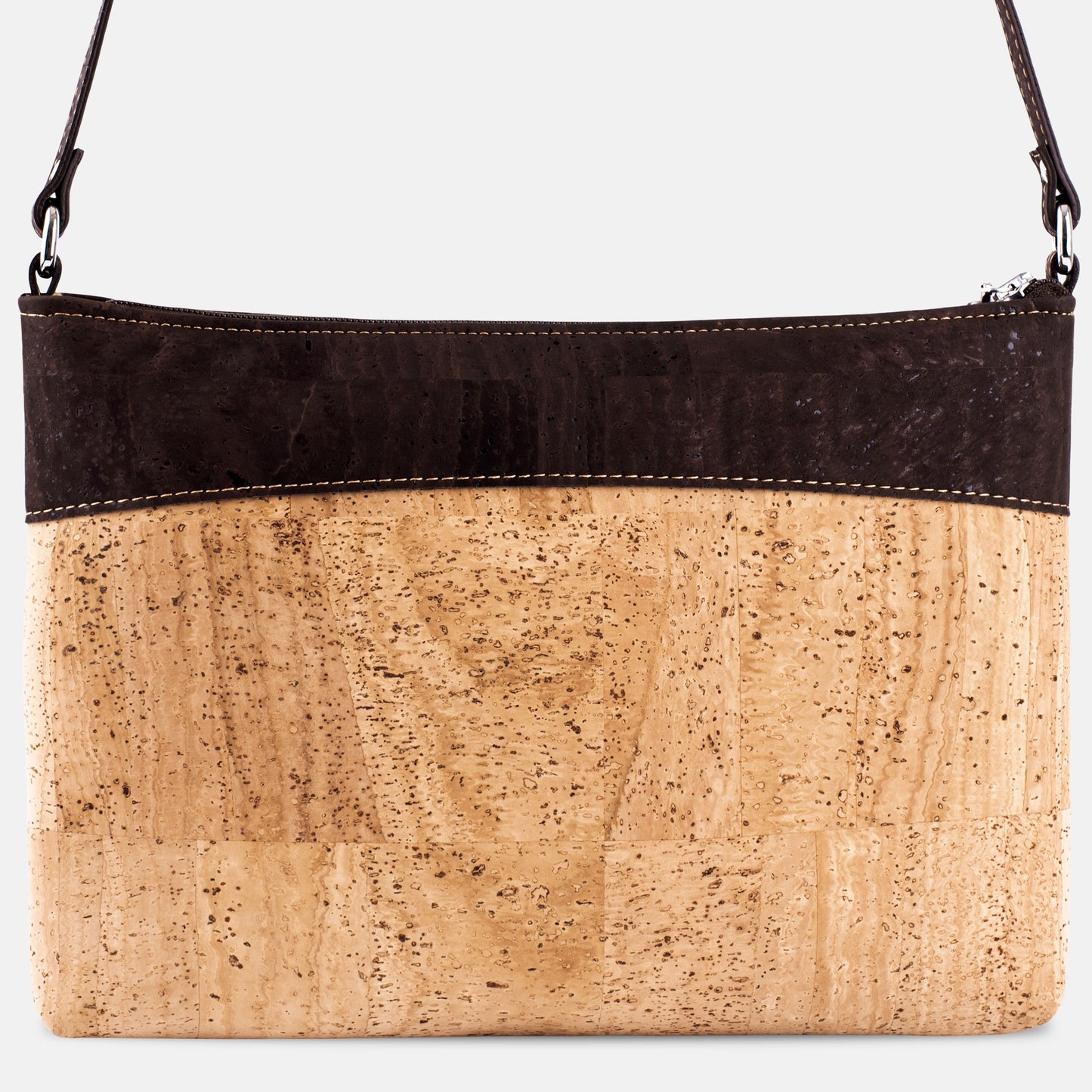 Corkor Cork Crossbody Bag Light / Dark Brown