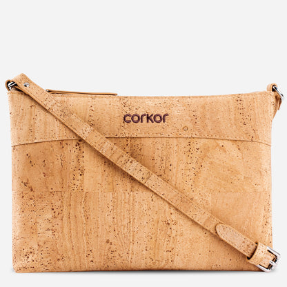 Corkor Cork Crossbody Bag - Light Brown