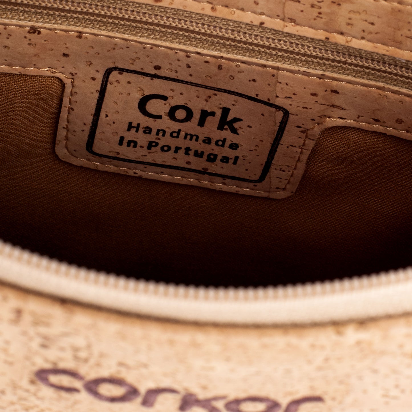 Corkor Cork Crossbody Bag - Light Brown